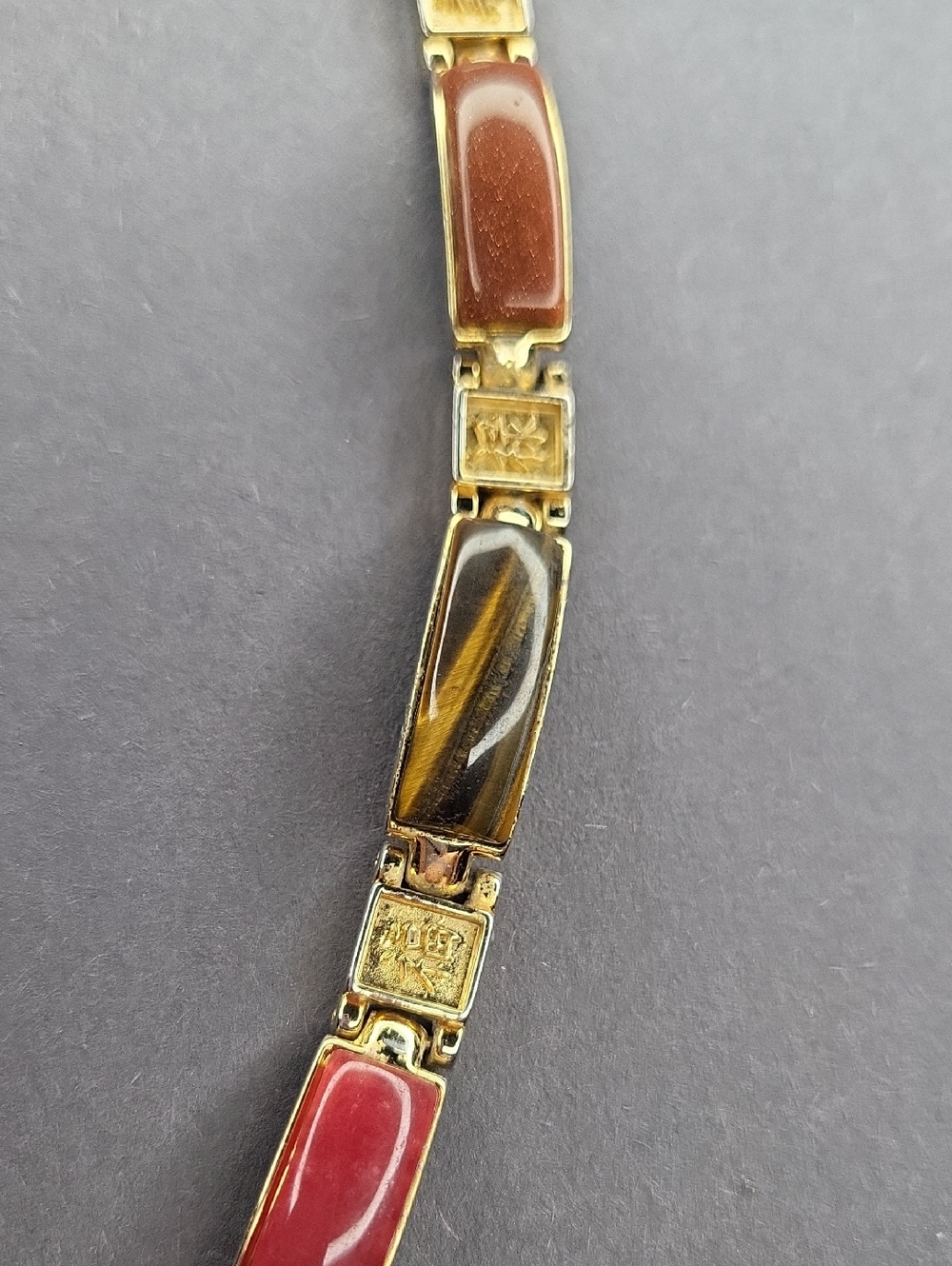 Gold-Tone Multi-Stone Bracelet